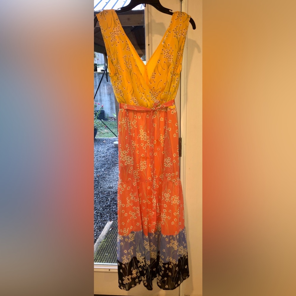 DR2 Multicolor Floral Maxi Dress
